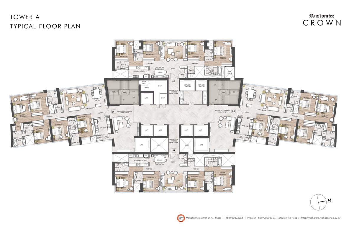 Tower A - Typical Floor Plan